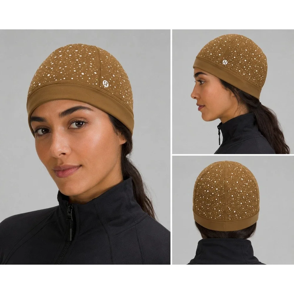 Lululemon-Fleece Reflective Running Beanie Size S/M-All Spice